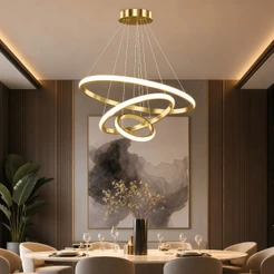 Lustre Para Sala Bivolt 3 Cores 64W Lustre Pendente Cozinha Luminária de Teto Led Nordic Moderno Decoração Para Sala