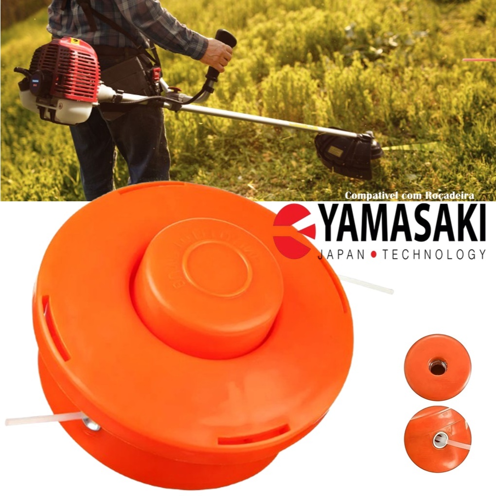 Carretel Fio De Nylon Para Roçadeira Yamasaki Ry-52 / Rmy-52 Multifuncional / Ry-43