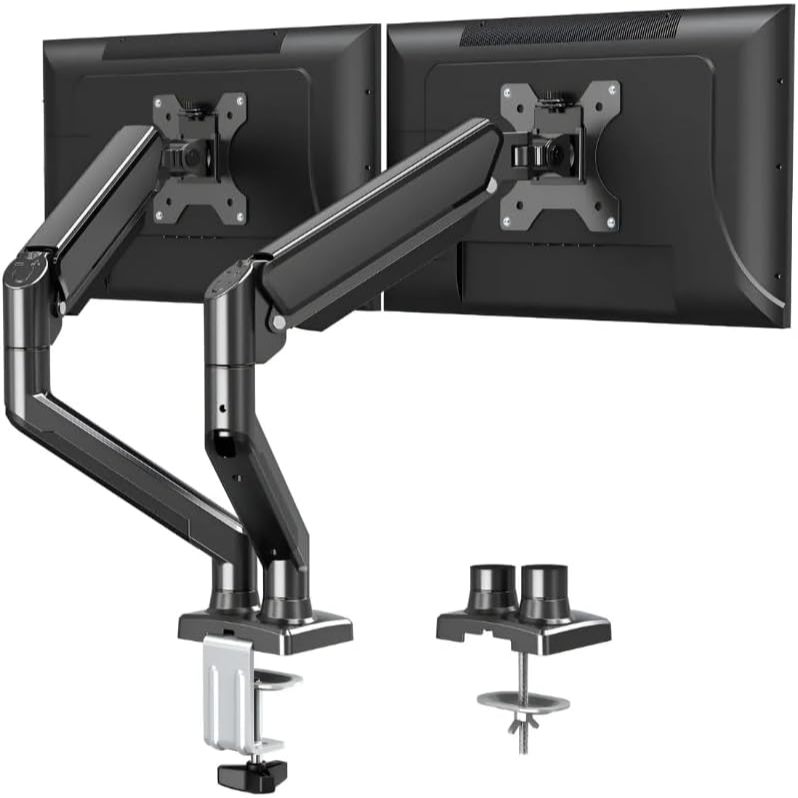 Suporte Mesa Dois Monitores Braço Tv Articulado Home Office com Pistão a Gás 10 