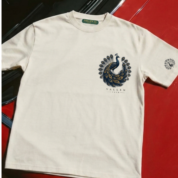 Camiseta Masculina Premium Algodão Egípcio com Elastano Slim Fit Royal Plume Vallen Club