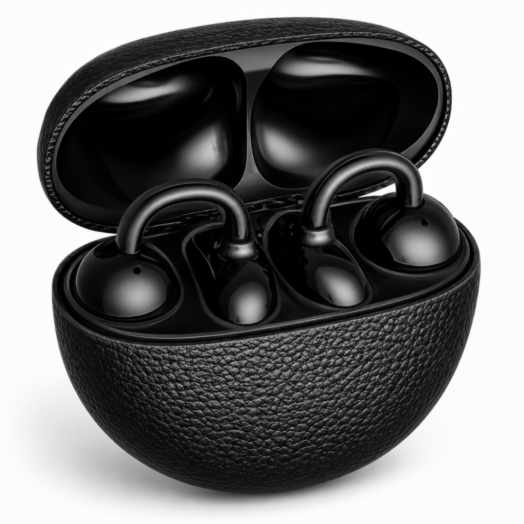Fone Bluetooth Esportivo Condução Óssea Sem Fio Tipo Ear Clip Para Corrida Caminhada