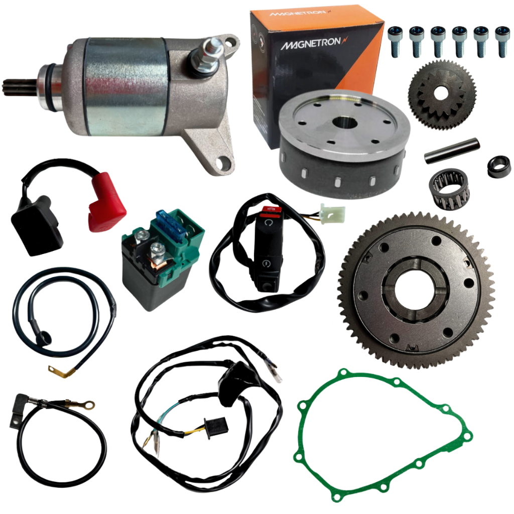 Kit Partida Elétrica Nxr Bros 150 Ks Es 2009 2010 2011 2012 C/ Volante