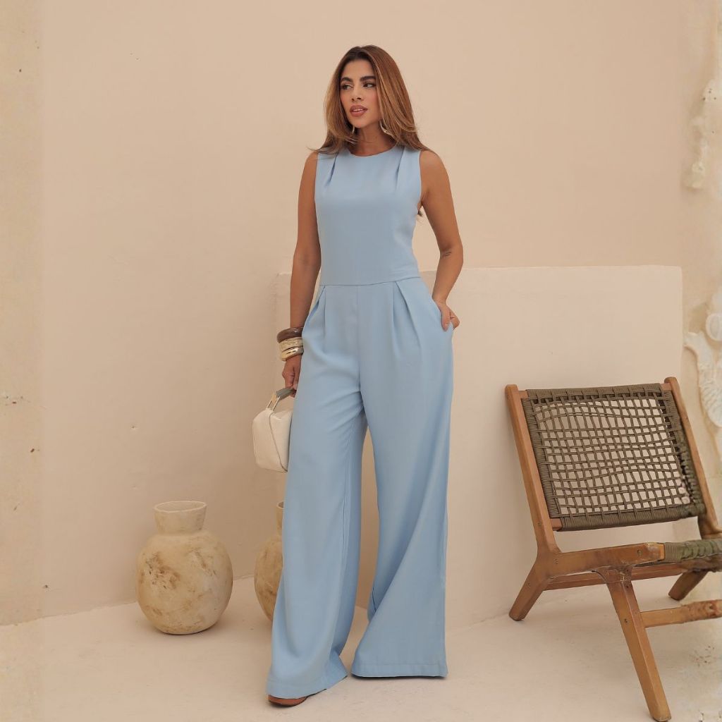 Macacão Feminino Regata Pantalona