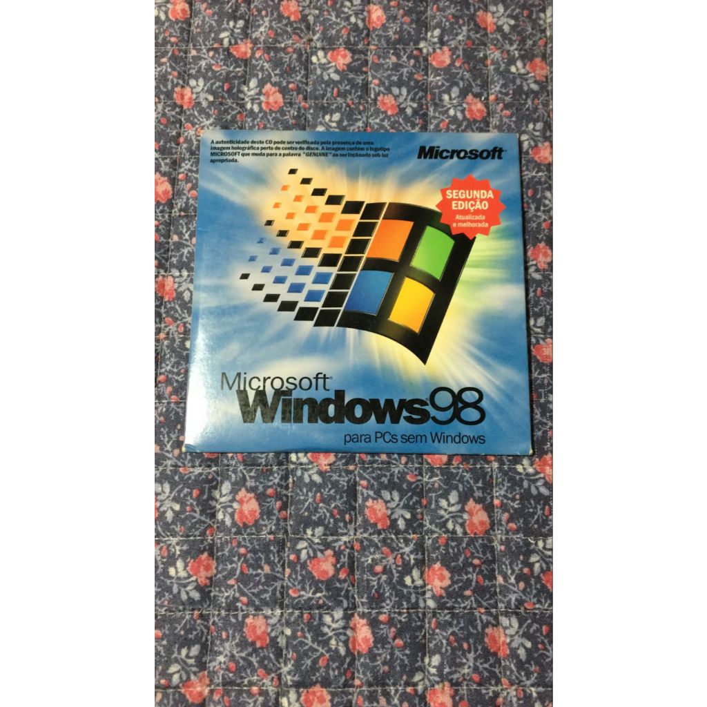 Microsoft Windows 98 SE (Segunda Edição) CD ORIGINAL Full PT-BR