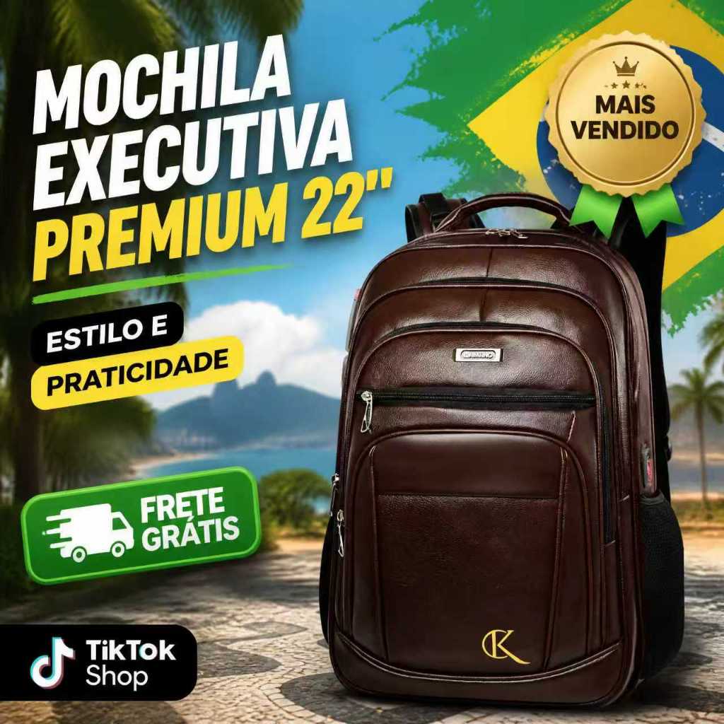 Kimtino Mochila para Notebook 22 Polegadas USB Impermeável Grande Capacidade Executiva Trabalho Viagem — imagem 2 de 2