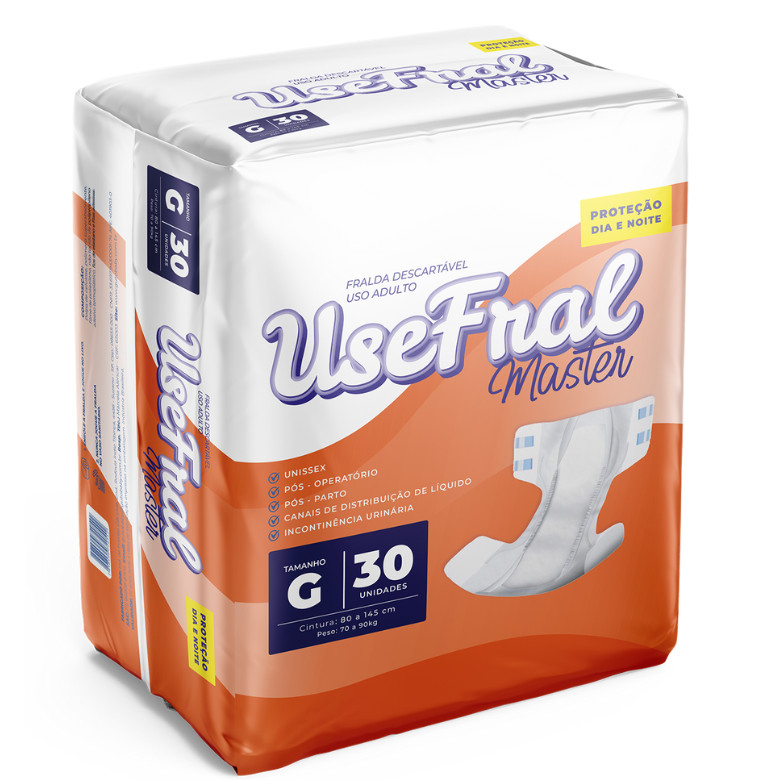 Fralda Geriatrica Usefral Mega G/30 - Entrega Rápida