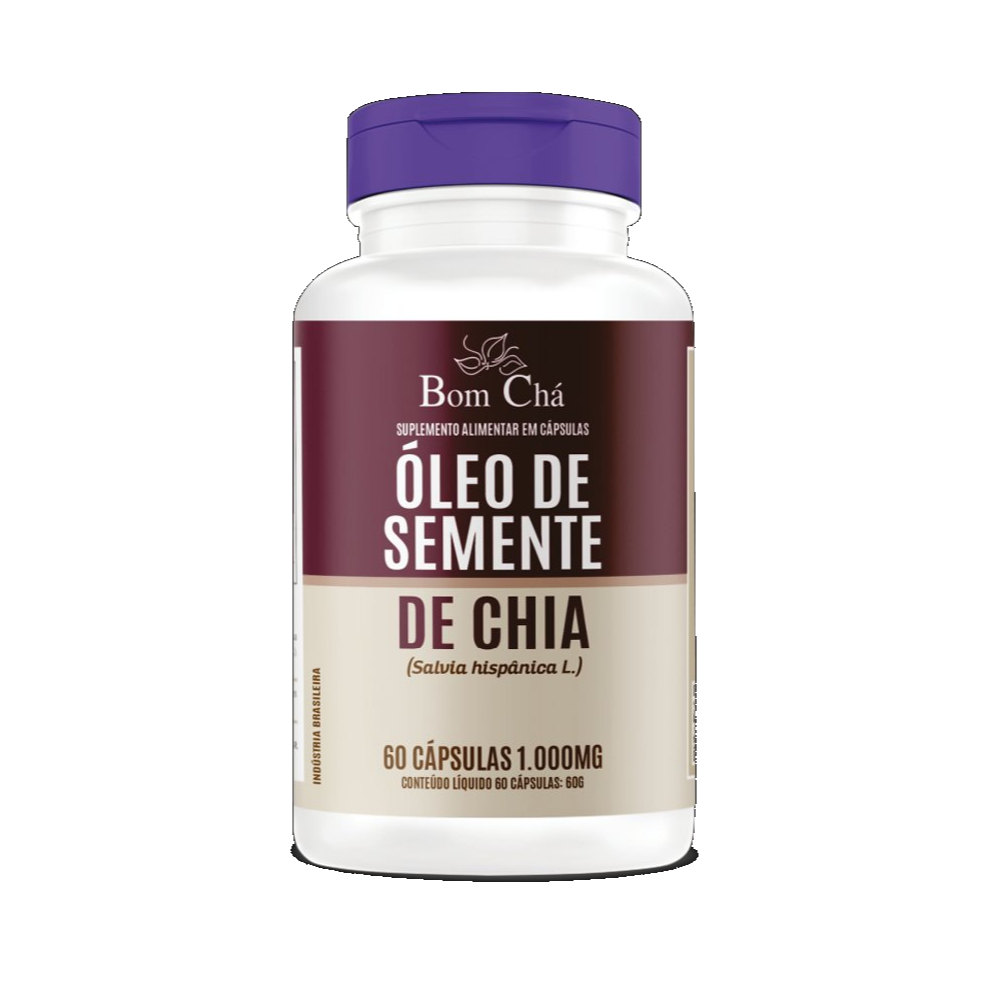 Óleo De Chia 1000 Mg – Pote 60 Cápsulas