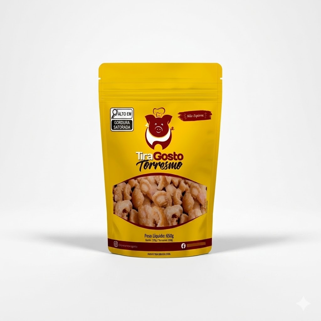 SNACK TIRA GOSTO TORRESMO PRÉ-FRITO 650g - TIRA GOSTO — imagem 2 de 2