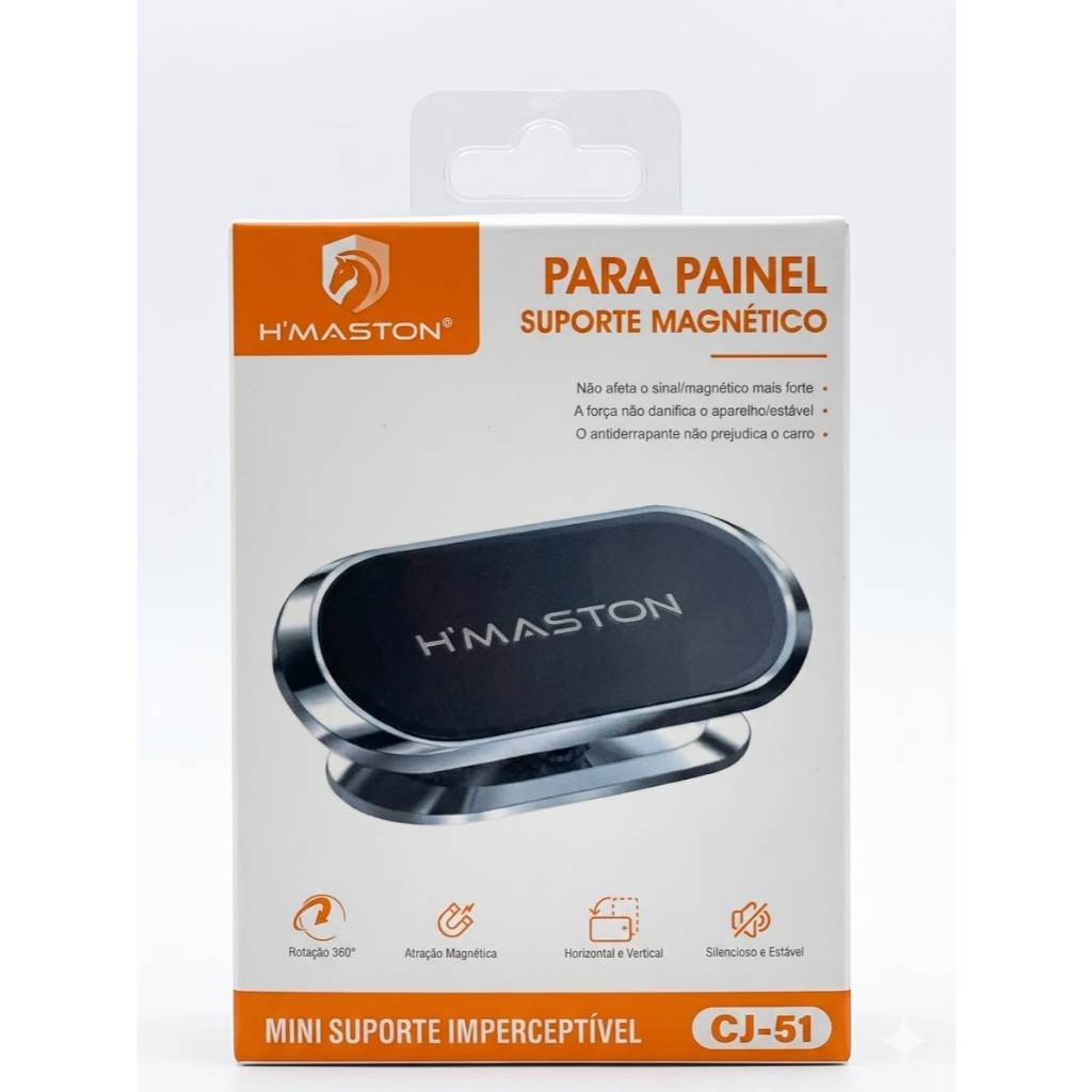 Suporte Magnético H'maston CJ-51 | Universal, Compacto e Resistente