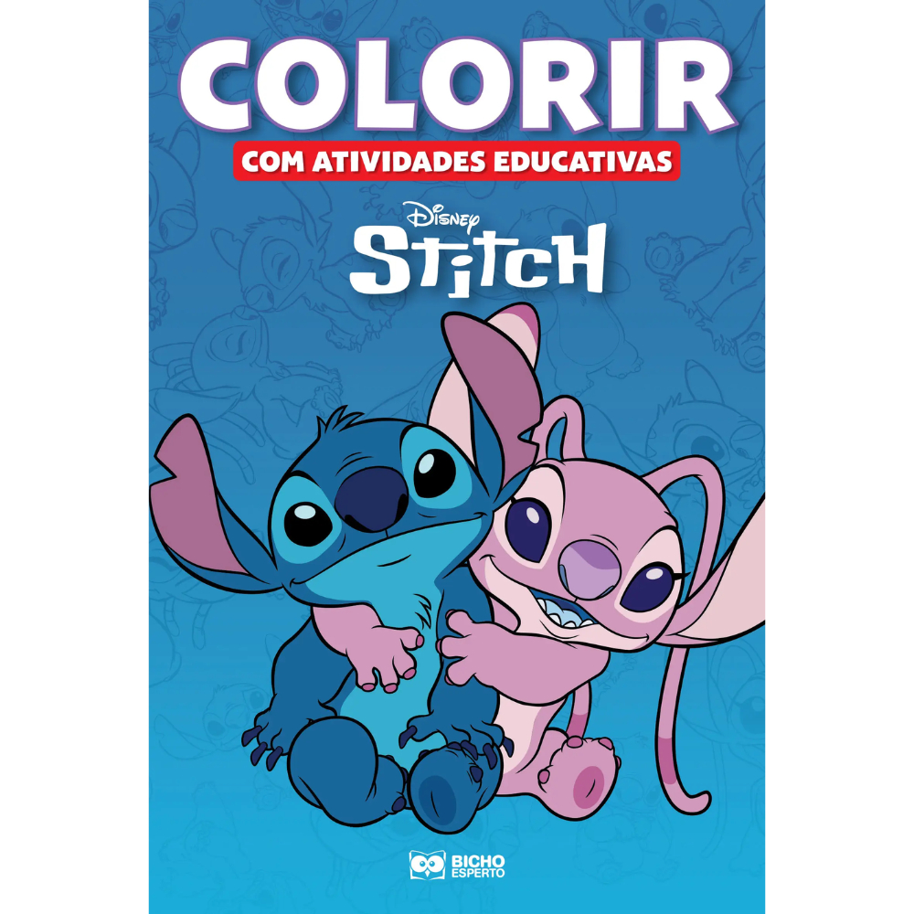 Livro de Colorir Atividades Educativas Disney Stitch