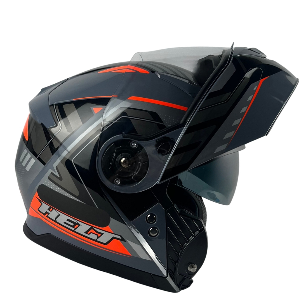 Capacete Helt Escamoteavel Guardian Articulado Robocop Com Óculos Uv  Top