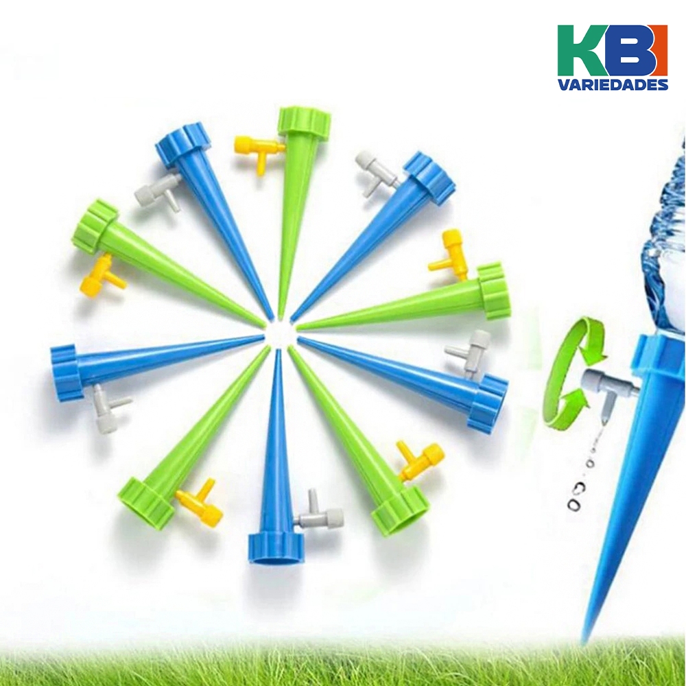 Kit Gotejador Acoplável Garrafa Pet Vaso Jardim Viagem