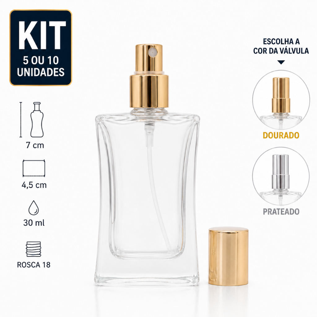 Kit Frasco Vidro Spray 30ml Perfume Lembrancinha Casamento Brinde Home Spray Aromatizador