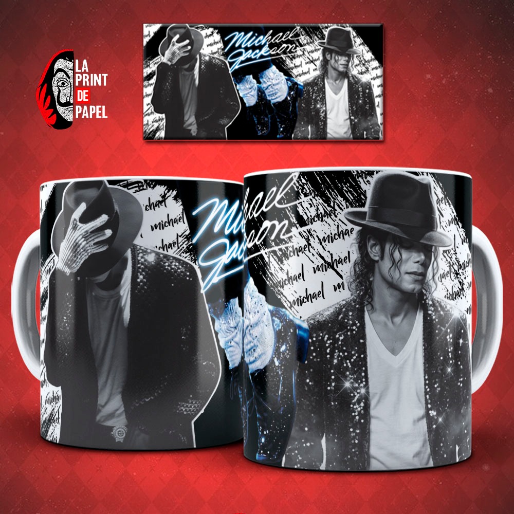 Caneca Michael Jackson Personalizada Rei do Pop Música Presente Fã 325ml