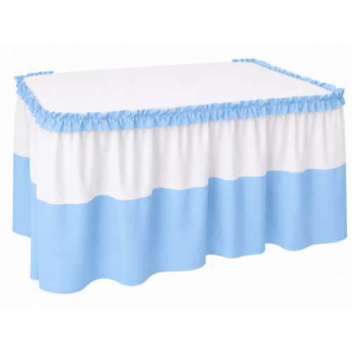 Saia Babado TNT 4m x 85cm para Mesa do Bolo | Toalha Decorativa para Festa de Aniversário e Eventos — imagem 2 de 2