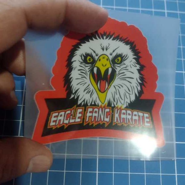 Presa de Aguia Adesivo Têxtil Termocolante Fácil Aplicação com Ferro de Passar Equipe de Jhonny Laurence Cobra Kai