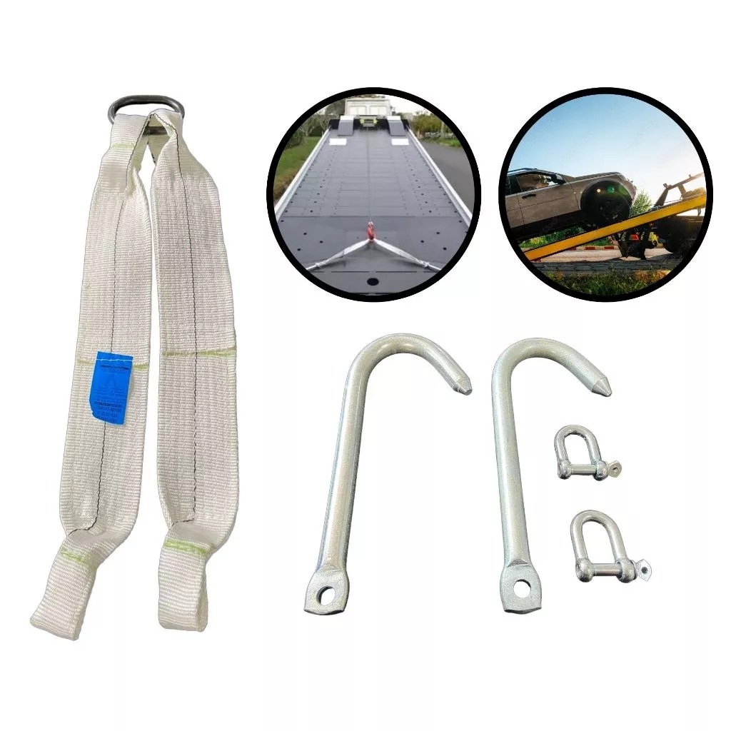 Kit Arraste Anzol Caminhões Guincho 05 Toneladas + Manilhas Guincheiro Plataforma