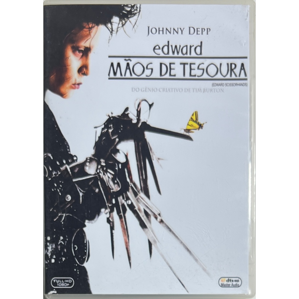 Edward Mãos de Tesoura - Tim Burton - Johnny Depp - DVD Original - Clássico