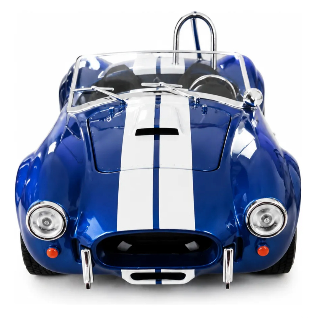 Miniatura Colecionável Carrinho Ford Shelby Cobra 427 1:22 Metal DieCast Som Luz Carro Antigo