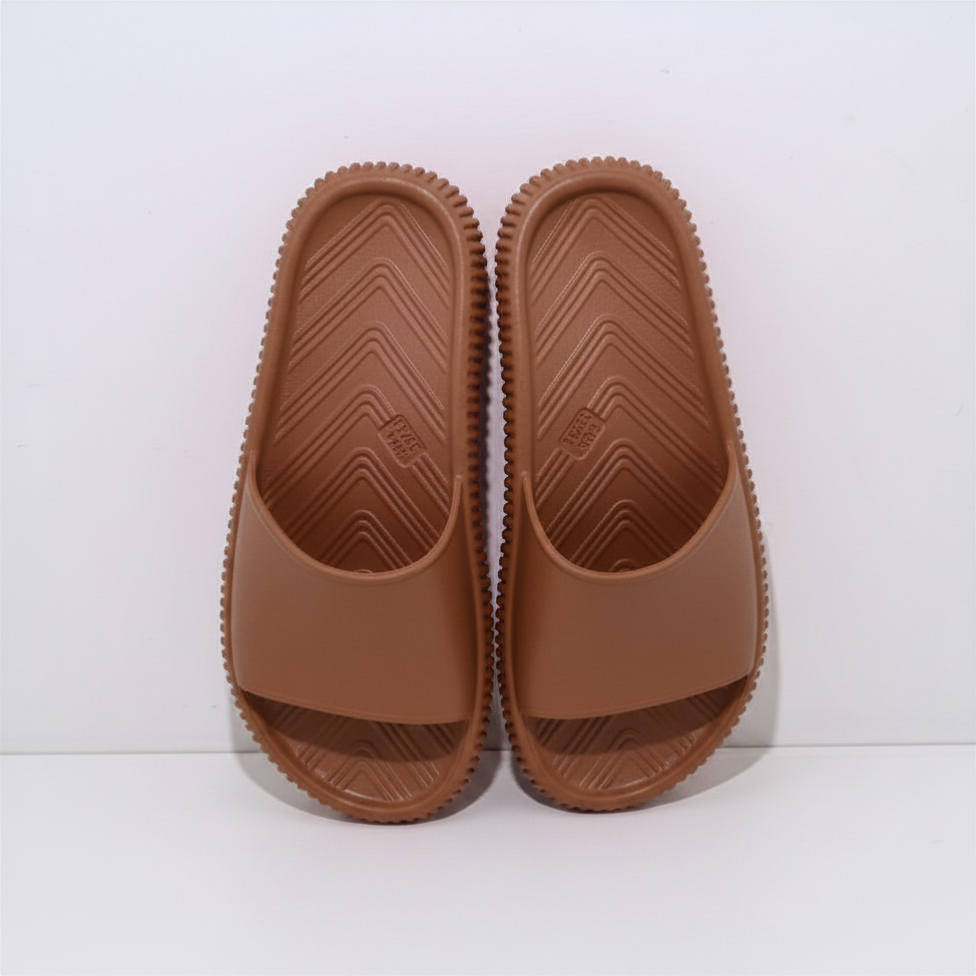 Chinelo Nuvem Macio Slide Leve Confortável Feminino Masculino Adulto Infantil Juvenil Marrom