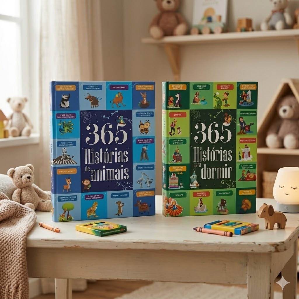 Contos infantis Histórias Para Dormir + Histórias de Animais 600 Histórias Livro Infantis Educativos