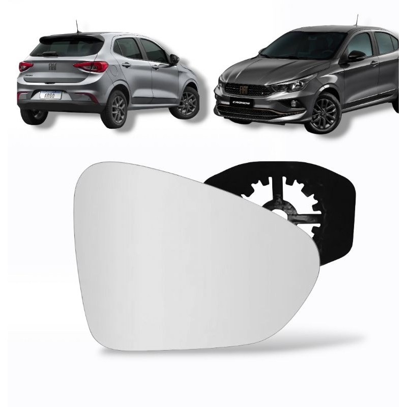 Lente Espelho Retrovisor Fiat Argo Cronos 2017 até 2025 CONVEXO