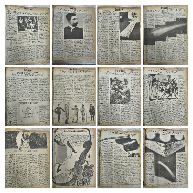 20 jornal cultura literário são Paulo antigo 1986 almanaque diário folha manchete brasil