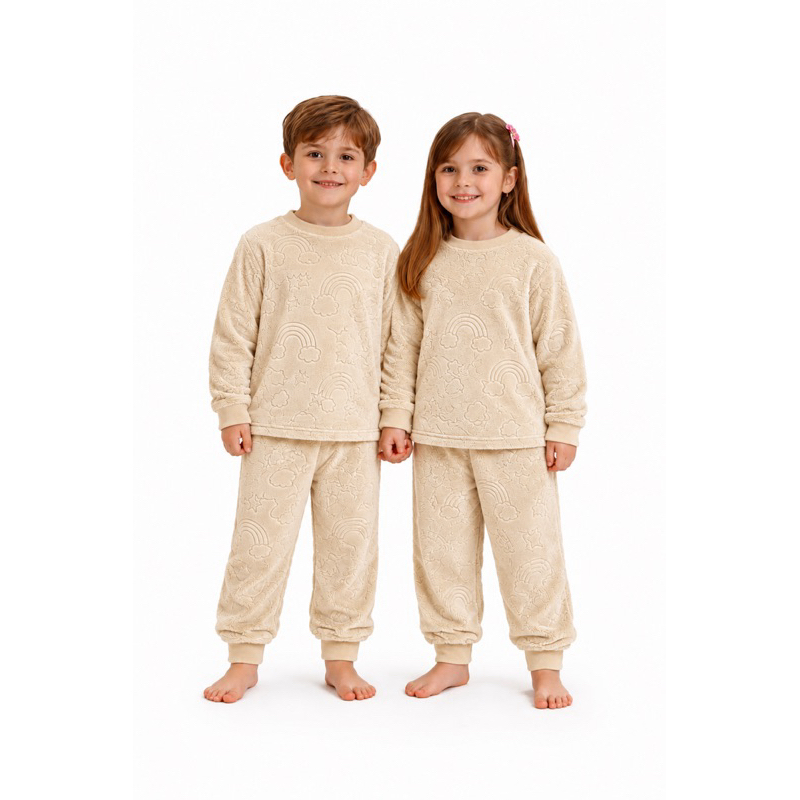Pijama Infantil Premium de Inverno – Fleece Macio e Quentinho