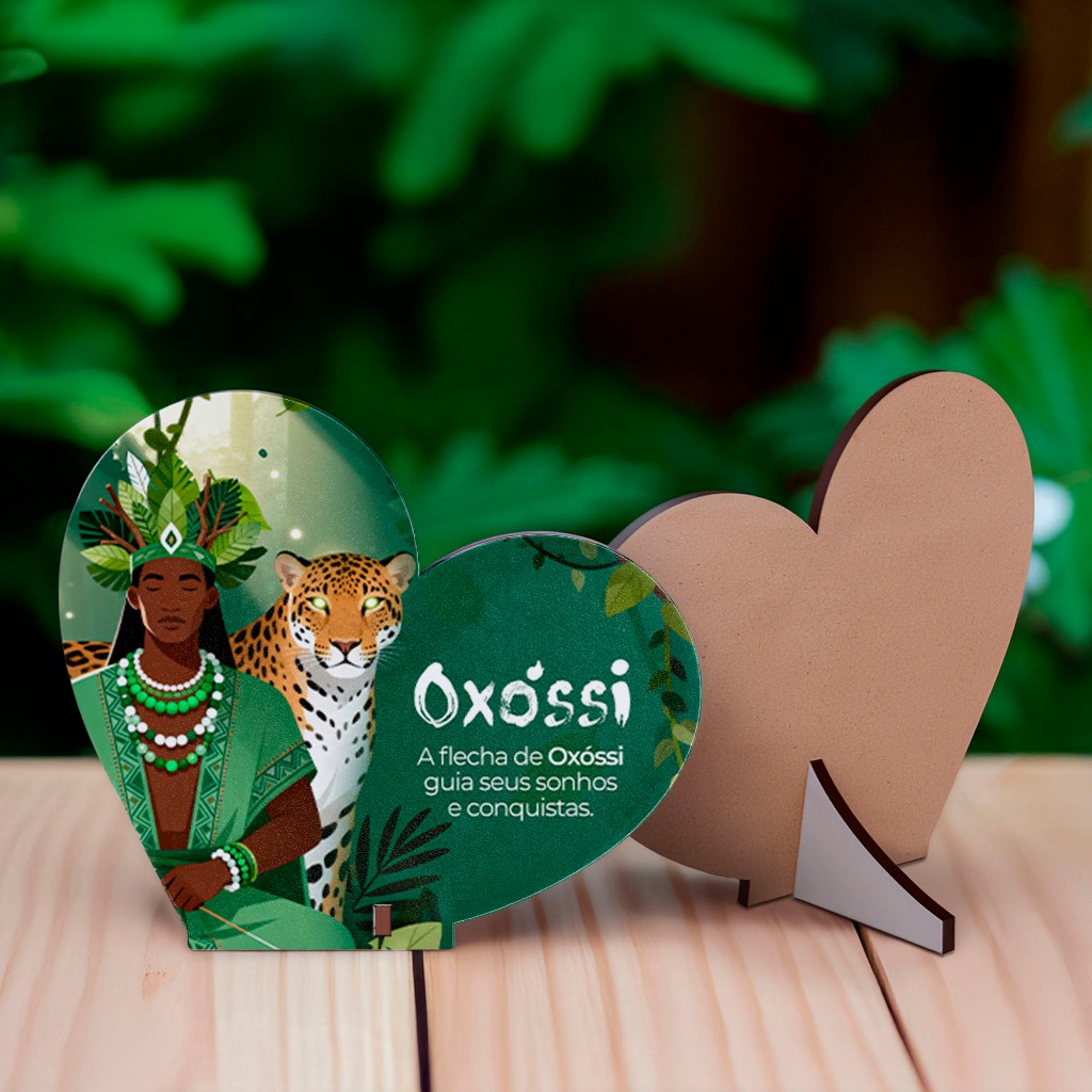 Lembrancinha Orixá Oxóssi Para Eventos Religiosos - MDF Kit 50 unidades