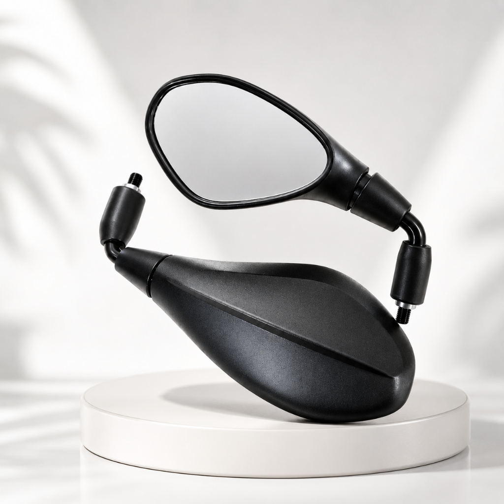 Par de Retrovisor Bmw F800 Haste Curta Rebaixada 90° Convexa Honda