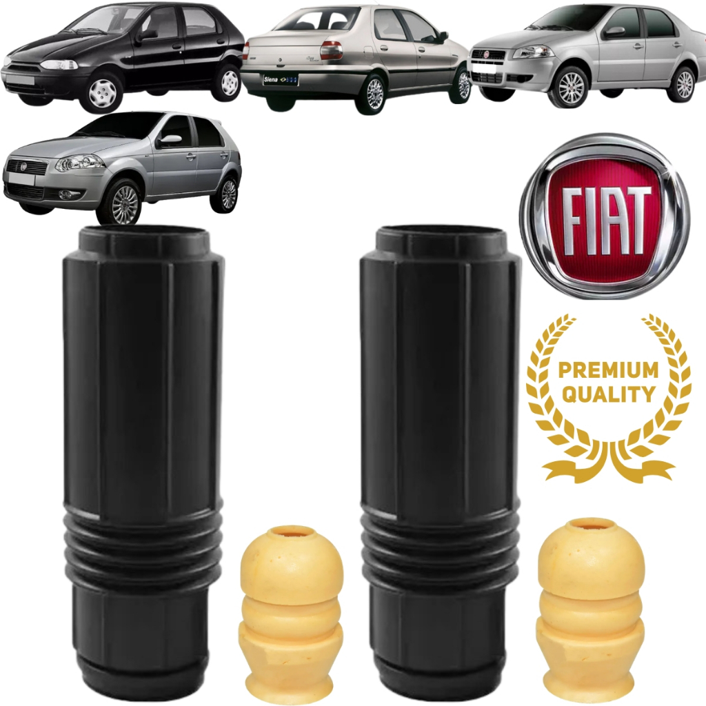 Kit Batente e Coifa Amortecedor Traseiro Sem Copo Fiat Palio 1996 a 2020 Fiat Siena 1997 a 2016