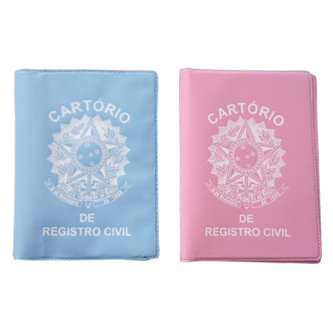 KIT Porta Documentos Bebe Infantil Porta certidão nascimento
