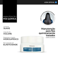 Máscara Pós-Química: Prolonga os efeitos antifrizz por muito mais tempo | Select Care 300g