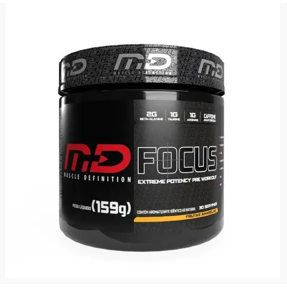Pré treino / termogênico FOCUS - Muscle Definition (MD) - Pote 159g - 30 doses - Produto original.