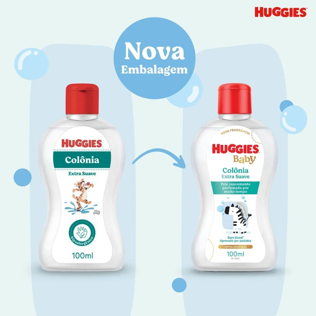 Detalhes do Kit Huggies de higiene infantil Extra Suave Livre de Lágrimas (Val.: 03/2028)
