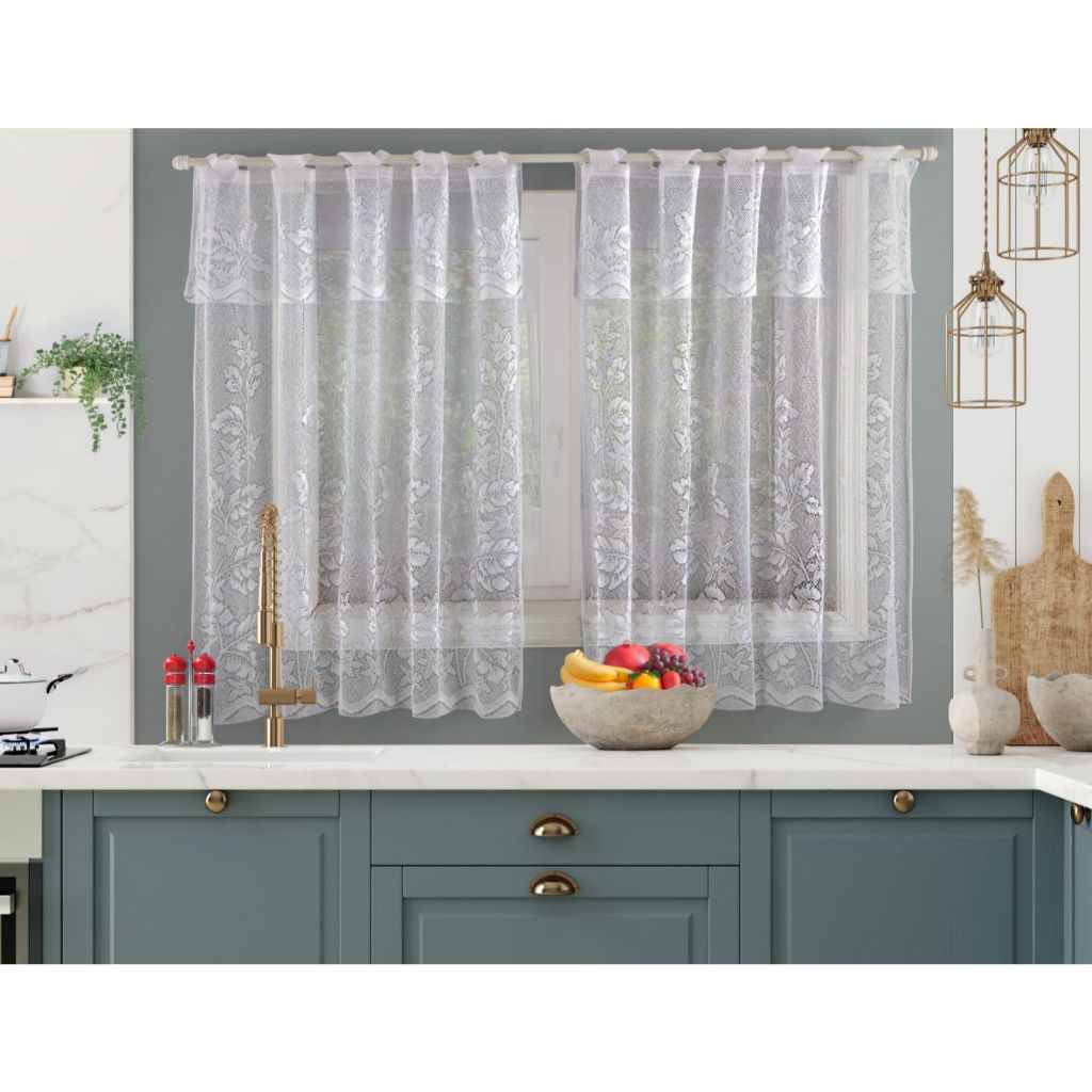 Cortina De Renda Cozinha 2,00 X 1,20 Envio Rápido Promoção