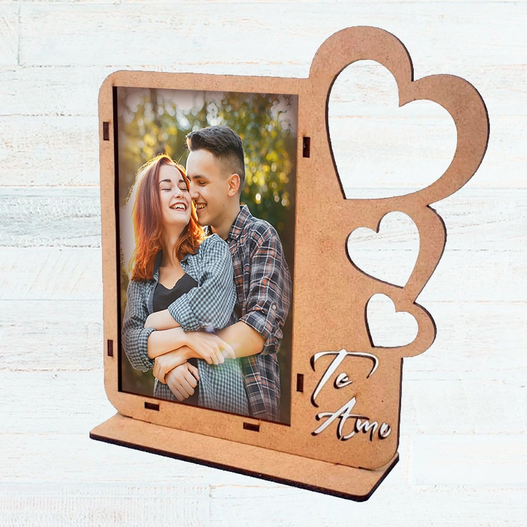 30 Porta Retrato Te Amo 10x15, Amor Dia Dos Pais, Dia dos Namorados, Dia das Mães, Mdf Corte Laser