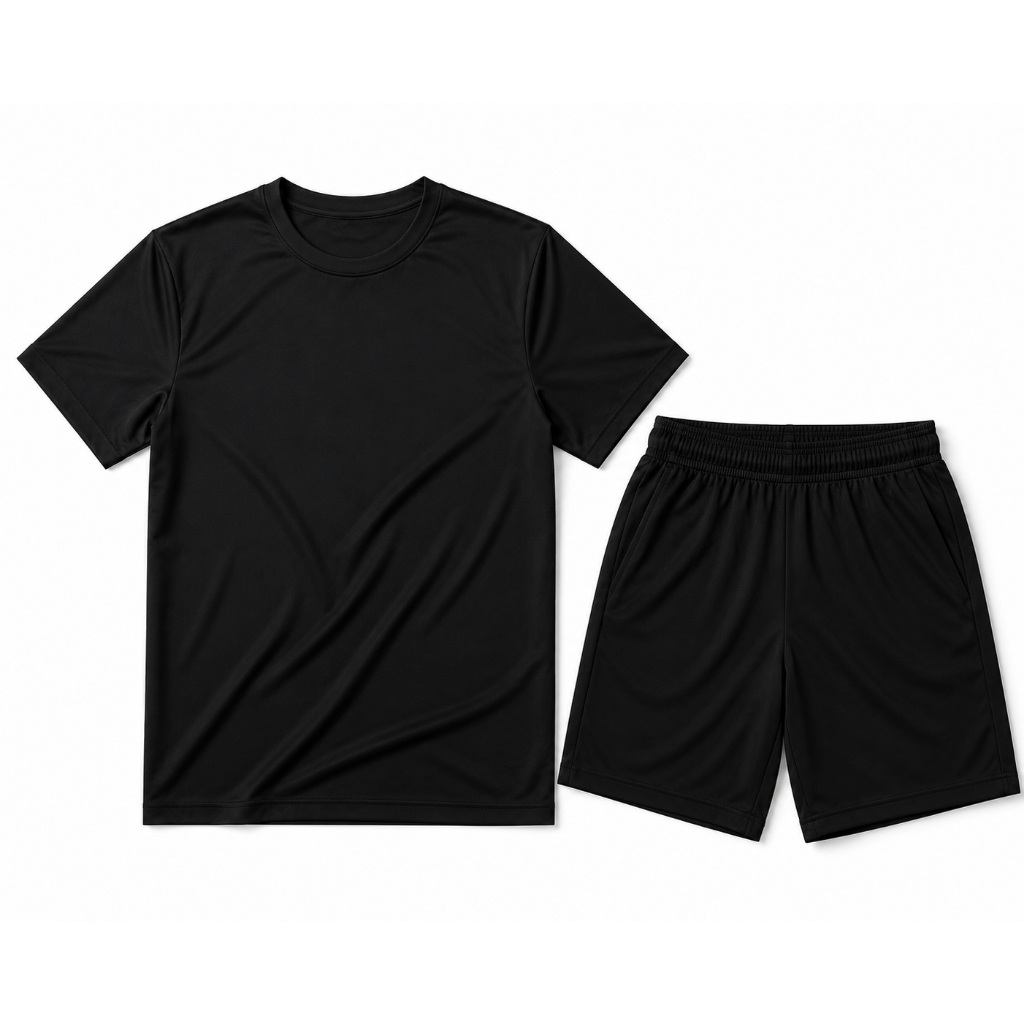 Conjunto Bermuda+ Camiseta Dry Fit Masculina Casual- Treino- Academia- Esportes- Corrida- Futebol