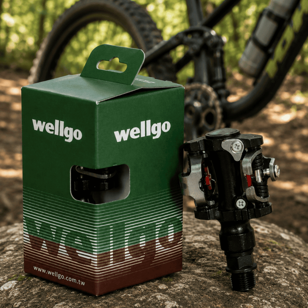 Pedal de Bicicleta Clip Wellgo M919 Mtb, Acompanha Tacos