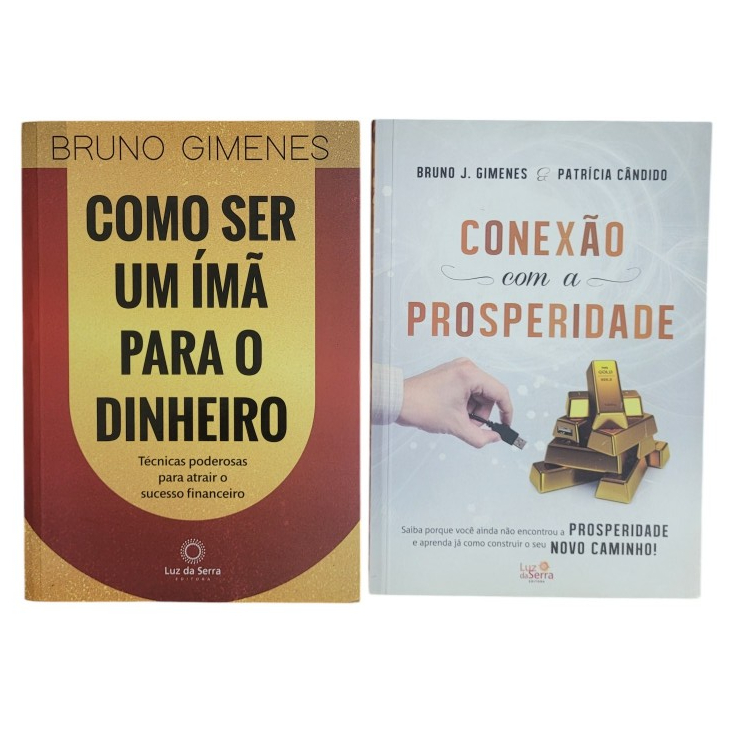Kit Livros Ed. Luz da Serra - Conexão com a Prosperidade e Como ser um imã para o Dinheiro - Usados