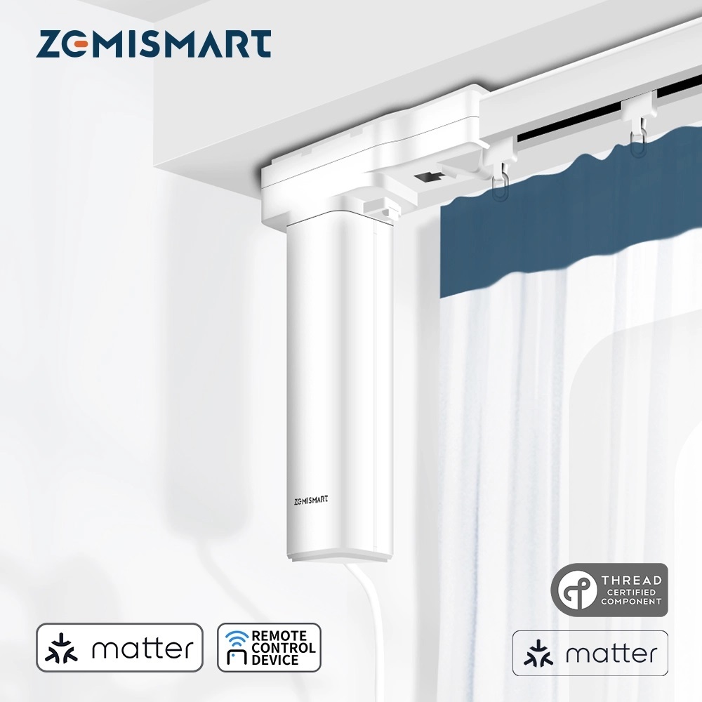 Motor de Cortina Deslizante Inteligente Zemismart Matter de 5M