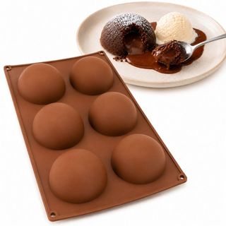 Forma Meia Esfera 7cm Silicone Chocolate Doces Mini Bolo Bombom