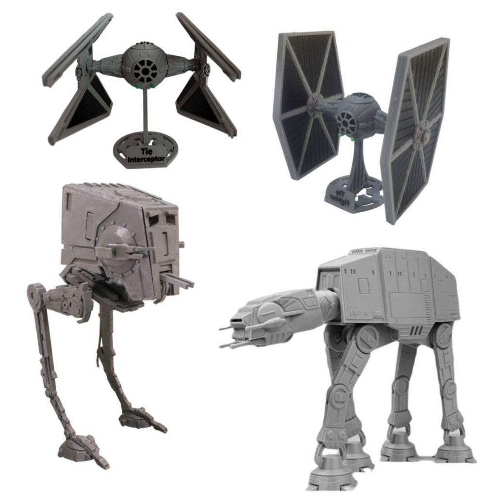 Robôs Figurativos Star Wars Atat  Bandai Tie Fighter Colecionável