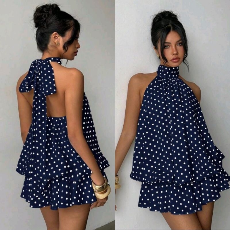 Macaquinho Chiffon com Forro Casual para Festas e Verão