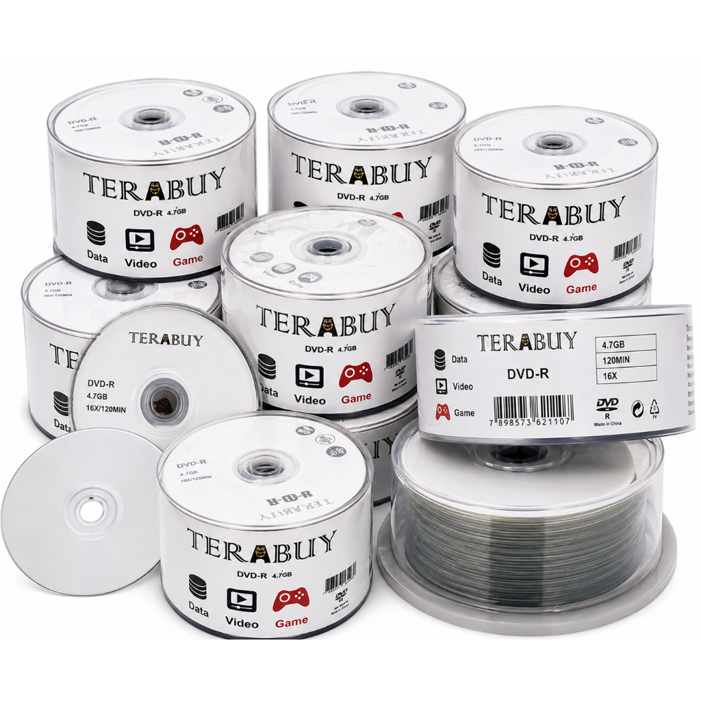 600 DVD-R TERABUY LOGOTIPO 4.7GB 120MINUTOS 16X
