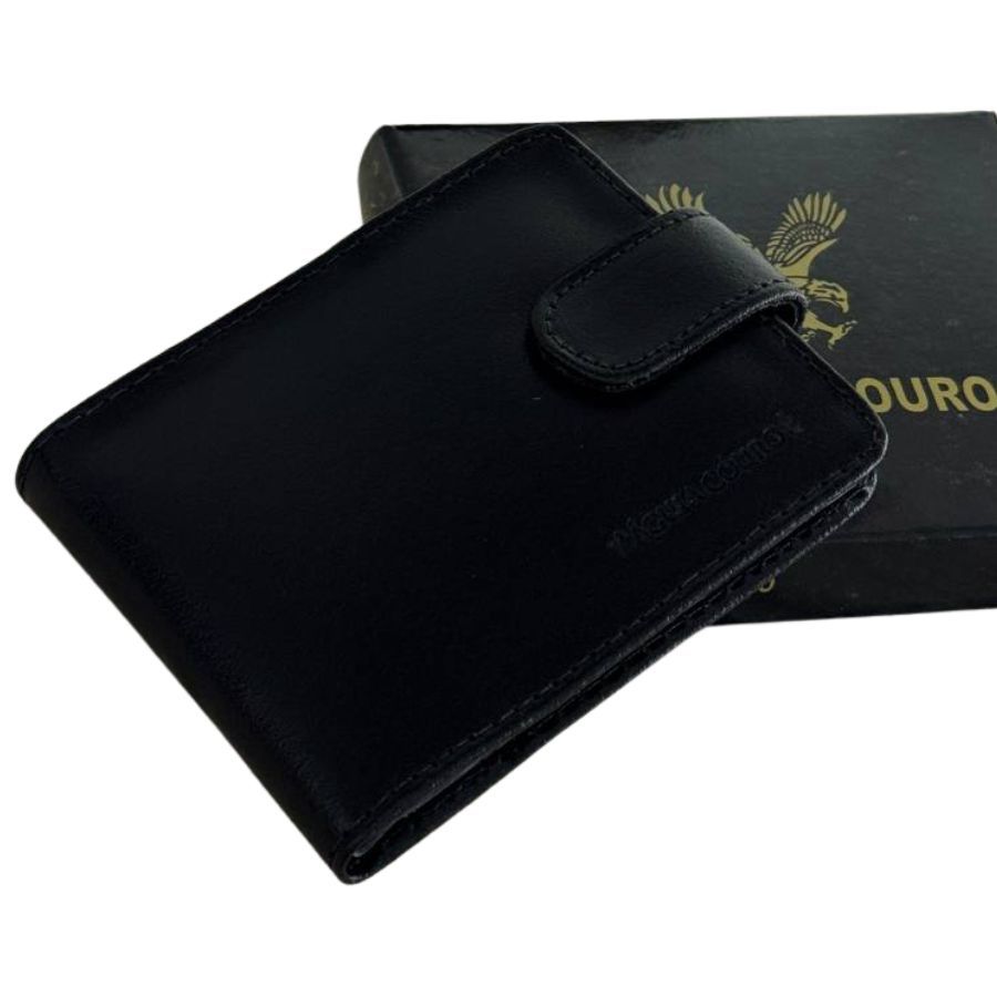 Carteira Masculina Resistente Couro Legítimo Oferta Especial Presente Dia dos Pais Namorados