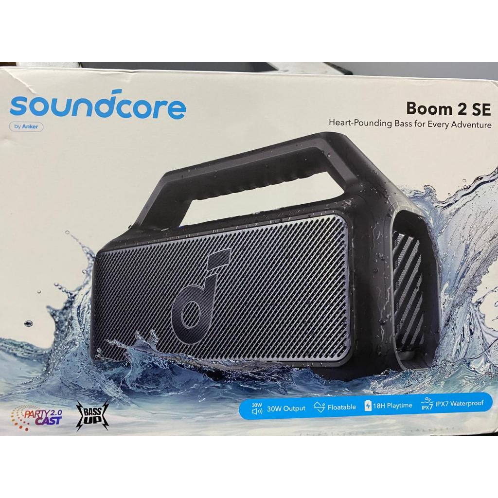 Caixa de Som Soundcore Boom 2 Se BLUETOOTH Portátil com Bateria Original Até 24 Horas Reprodução Bassup 2.0.