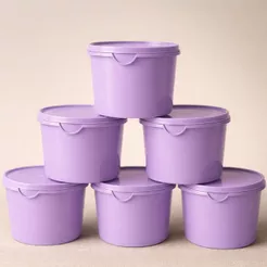 Kit 6 Potes Herméticos de Plástico com Tampa – Empilháveis e Ultra Resistentes para Alimentos