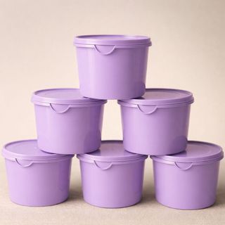 Kit 6 Potes Herméticos de Plástico com Tampa – Empilháveis e Ultra Resistentes para Alime…