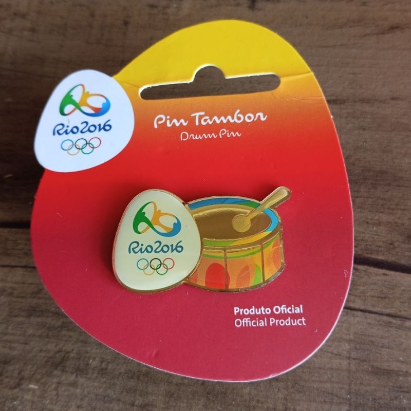 Pin Oficial Jogos Olímpicos Rio de Janeiro 2016 - Tambor